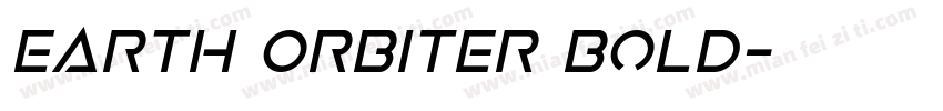 Earth Orbiter Bold字体转换